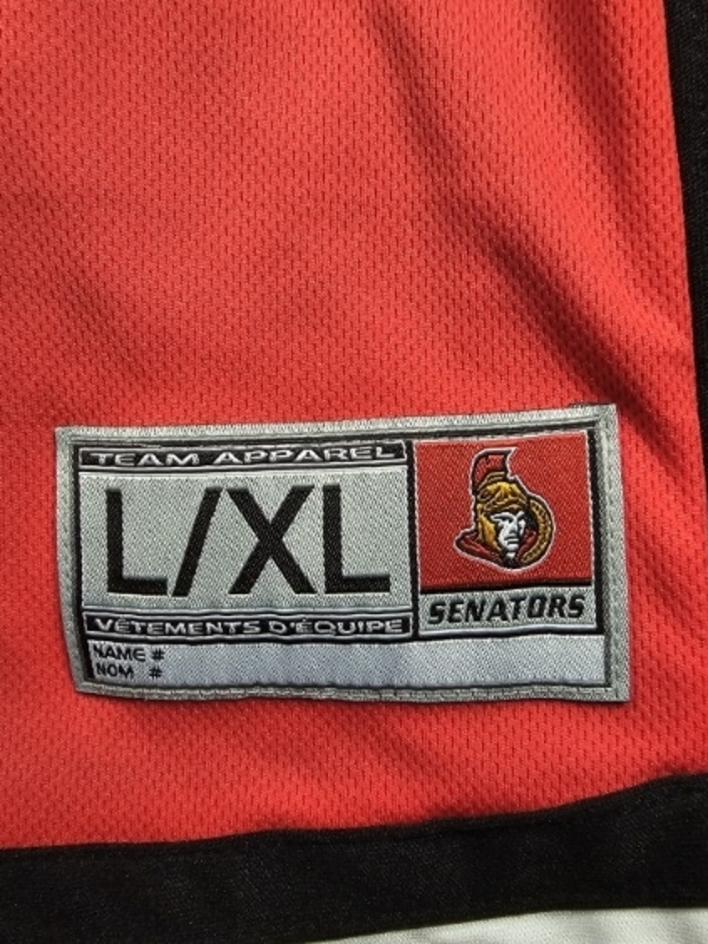 Ottawa Senators NHL Hockey Jersey Size L/XL Youth Red. Small Snag On Back - Picture 4 of 8